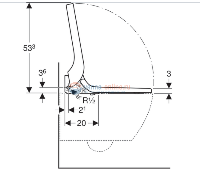 Электронная крышка-биде Geberit AquaClean Tuma Comfort 146.274.SI.1, белое стекло