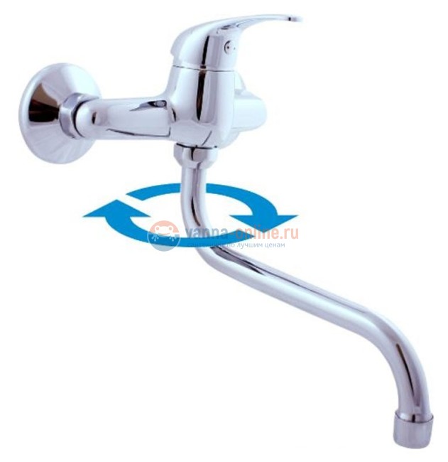 Смеситель для кухонной мойки Rav-Slezak Sazava SA301.5/21, с поворотным изливом, хром Смеситель для кухонной мойки Rav-Slezak Sazava SA301.5/21, с поворотным изливом, хром