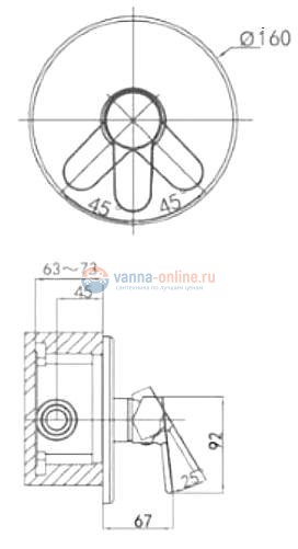 Смеситель D&K Rhein Marx DA1395001 для душа с гигиенической лейкой Смеситель D&K Rhein Marx DA1395001 для душа с гигиенической лейкой