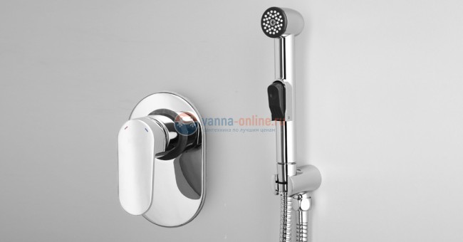 Гигиенический душ WasserKRAFT А11056 , шланг 100 см Гигиенический душ WasserKRAFT А11056 , шланг 100 см