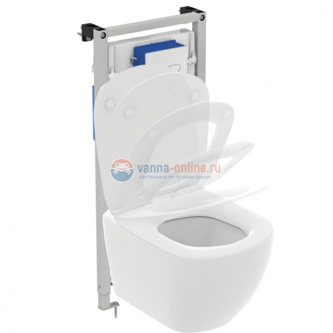 Пневматический промо-набор 4 в 1 Ideal Standard с унитазом T0079V1 TESI AquaBlade®, с сидением и крышкой T3527V1, с инсталляцией PROSYS 120 P и пневматической панелью смыва OLEAS™ P1 Пневматический промо-набор 4 в 1 Ideal Standard с унитазом T0079V1 TESI AquaBlade®, с сидением и крышкой T3527V1, с инсталляцией PROSYS 120 P и пневматической панелью смыва OLEAS™ P1