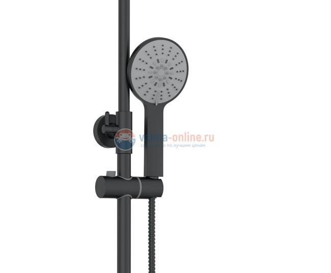 Душевая система Agger Thermo A2461144, черный матовый Душевая система Agger Thermo A2461144, черный матовый