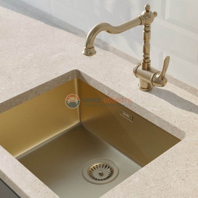 Кухонная мойка Iddis Edifice EDI54B0i77 54 x 44 x 20 см для подстольного монтажа, бронза