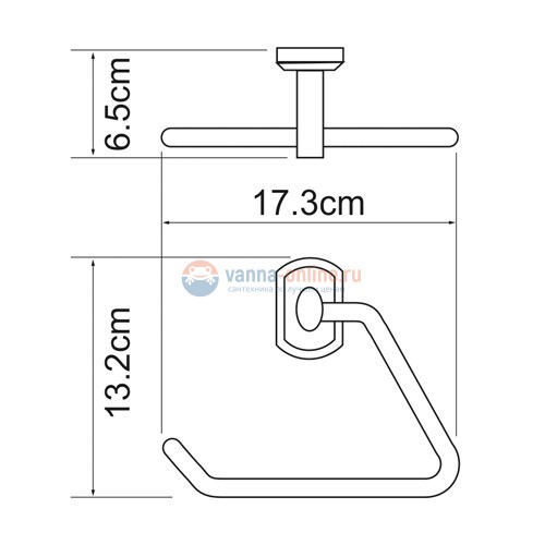 Полотенцедержатель WasserKRAFT Oder 3061, треугольник Полотенцедержатель WasserKRAFT Oder 3061, треугольник
