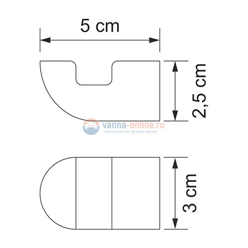 Крючок WasserKraft Kammel К-8323