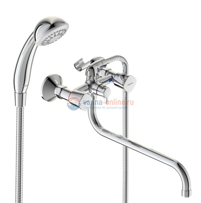 Смеситель для ванны и душа Vidima Quadro BA346AA, хром Смеситель для ванны и душа Vidima Quadro BA346AA, хром