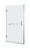 Душевая дверь RGW HO-01, 01060106-11, 60 х 195 см распашная, стекло прозрачное, хром