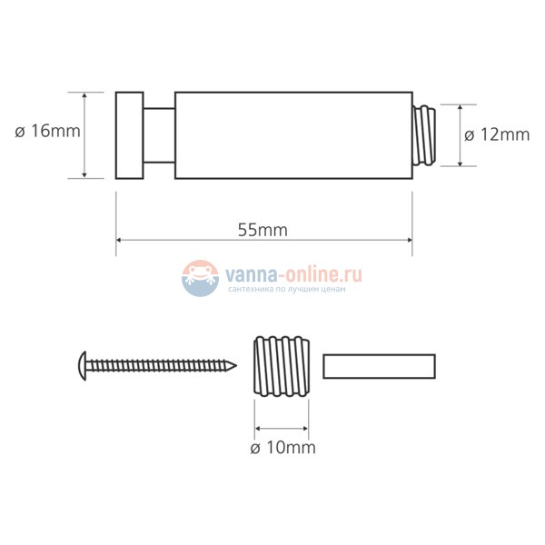 Крючок для одежды Bemeta Neo 104106165 1.6 x 5.5 x 1.6 см, хром матовый Крючок для одежды Bemeta Neo 104106165 1.6 x 5.5 x 1.6 см, хром матовый