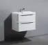 Тумба с раковиной BelBagno ANCONA-N-600-2C-PIA-BL, цвет Bianco Lucido
