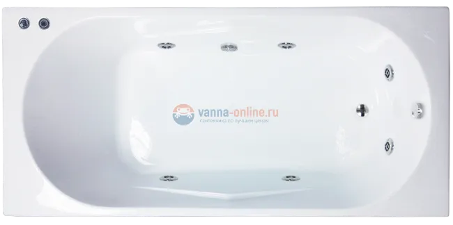 Ванна гидромассажная Royal Bath Tudor RB407702ST, 158 x 69 см, белая