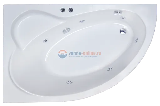 Ванна гидромассажная Royal Bath Alpine Standart RB819103ST-L/R, 140 x 95 см, белая