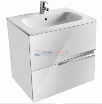 Тумба под раковину Roca Victoria Nord Ice Edition ZRU9302730, 60 см, белый глянец