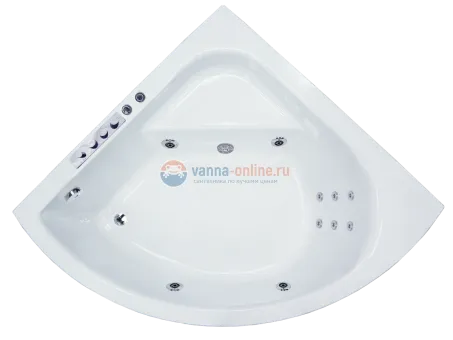 Ванна гидромассажная Royal Bath Rojo Comfort RB375201CO, 150 x 150 см, белая