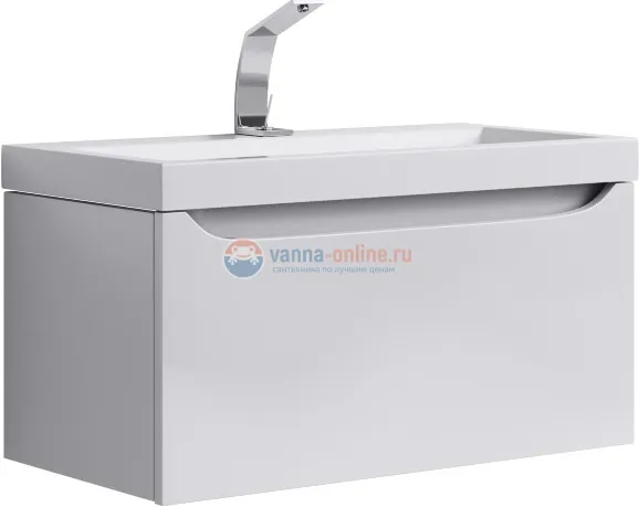 Тумба с раковиной Aqwella Verona 800 Ver.01.08/W, белый