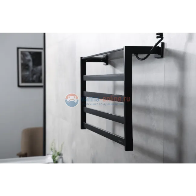 Полотенцесушитель электрический Black&White Moon N-333B, 58 x 35 см, черный матовый Полотенцесушитель электрический Black&White Moon N-333B, 58 x 35 см, черный матовый