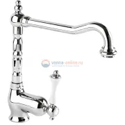 Смеситель Cezares Margot MARGOT-LLM2-01-Bi для мойки, хром/белый Смеситель Cezares Margot MARGOT-LLM2-01-Bi для мойки, хром/белый