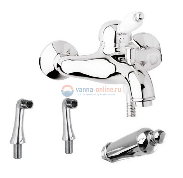 Смеситель Cezares Elite PBVM-01-M цвет хром, ручки металл