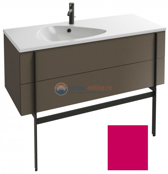 Тумба под раковину Jacob Delafon Nouvelle Vague 120 EB3035-S16, 2 ящика, цвет - фуксия сатин