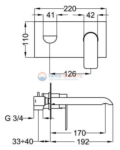 Смеситель для раковины Cezares Furore FURORE-BLS2-01-W0 Смеситель для раковины Cezares Furore FURORE-BLS2-01-W0