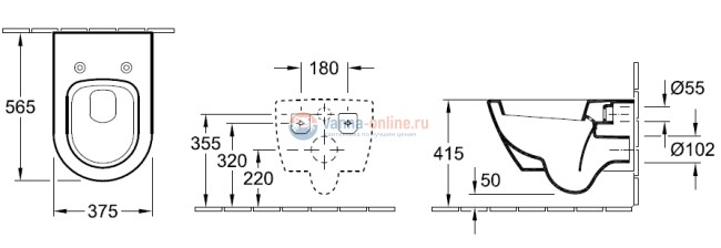 Инсталляция Tece с унитазом Villeroy&Boch Subway 5600 1001, сиденье микролифт, комплект Инсталляция Tece с унитазом Villeroy&Boch Subway 5600 1001, сиденье микролифт, комплект