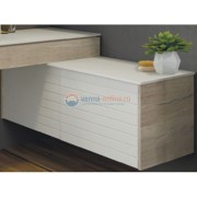 Тумба Comfortу Клеон 120, 1851, цвет белый, дуб дымчатый с белой столешницей Тумба Comfortу Клеон 120, 1851, цвет белый, дуб дымчатый с белой столешницей