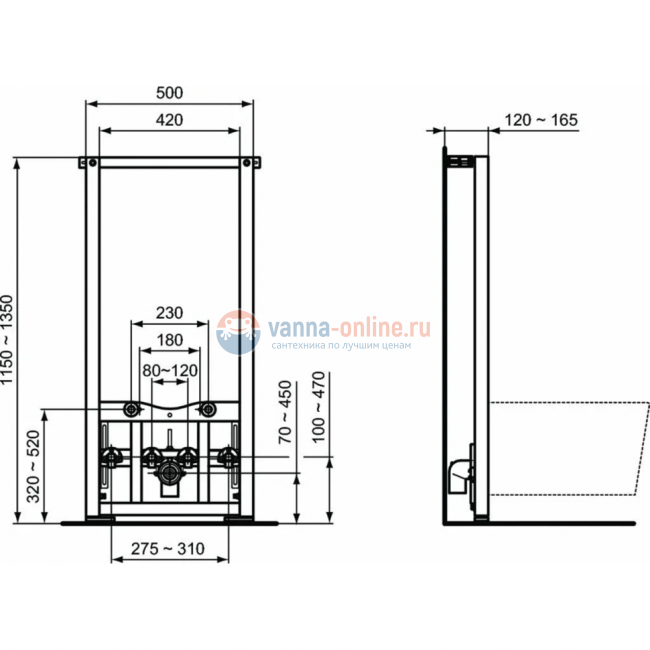 Промо-набор 2 в 1 биде T3552V1 TESI и инсталляцией PROSYS R016267 Промо-набор 2 в 1 биде T3552V1 TESI и инсталляцией PROSYS R016267