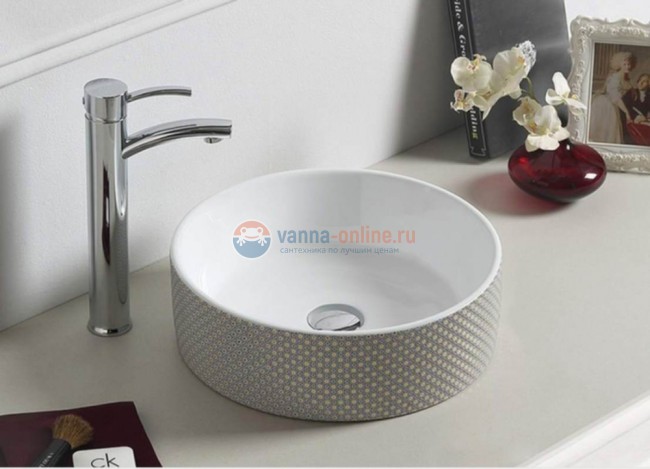 Раковина CeramaLux Серия NC 78310 накладная, белый Раковина CeramaLux Серия NC 78310 накладная, белый