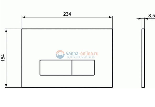 Механическая панель смыва Ideal Standard OLEAS™ M2 R0121JG