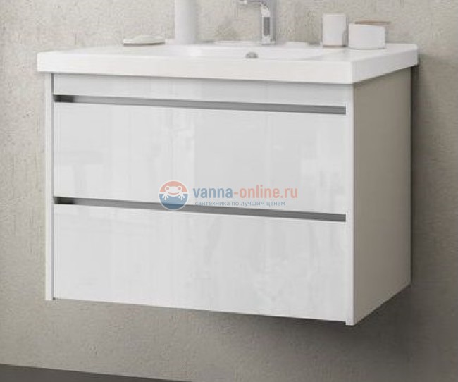 Тумба под раковину Opadiris Фреш 80 подвесная, 00-00002822, белый