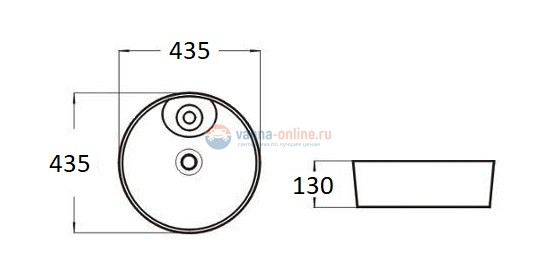 Раковина CeramaLux Серия MNC D1306H012 накладная, под камень, белый Раковина CeramaLux Серия MNC D1306H012 накладная, под камень, белый