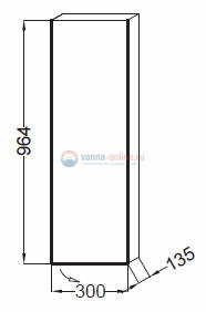 Полупенал Jacob Delafon Rythmik 30 см, EB1058D-E10 цвет Квебекский Дуб правое открывание двери Полупенал Jacob Delafon Rythmik 30 см, EB1058D-E10 цвет Квебекский Дуб правое открывание двери