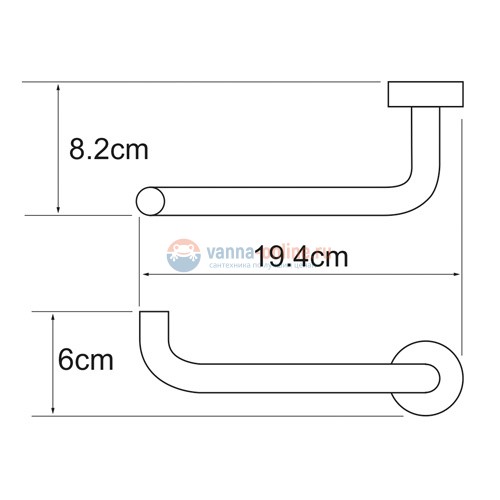 Держатель для туалетной бумаги WasserKRAFT Donau 9496