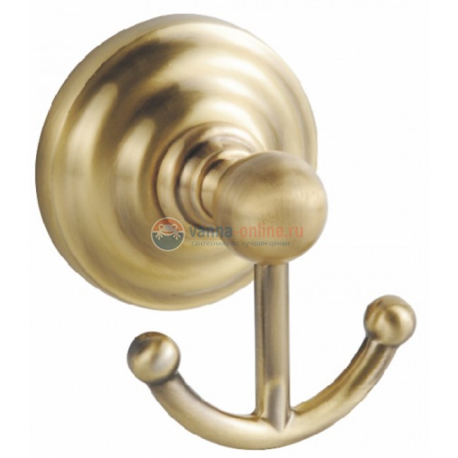 Крючок Fixsen Retro FX-83805 двойной, бронза