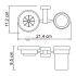 Держатель стакана и мыльницы WasserKRAFT Lippe 6526 Держатель стакана и мыльницы WasserKRAFT Lippe 6526