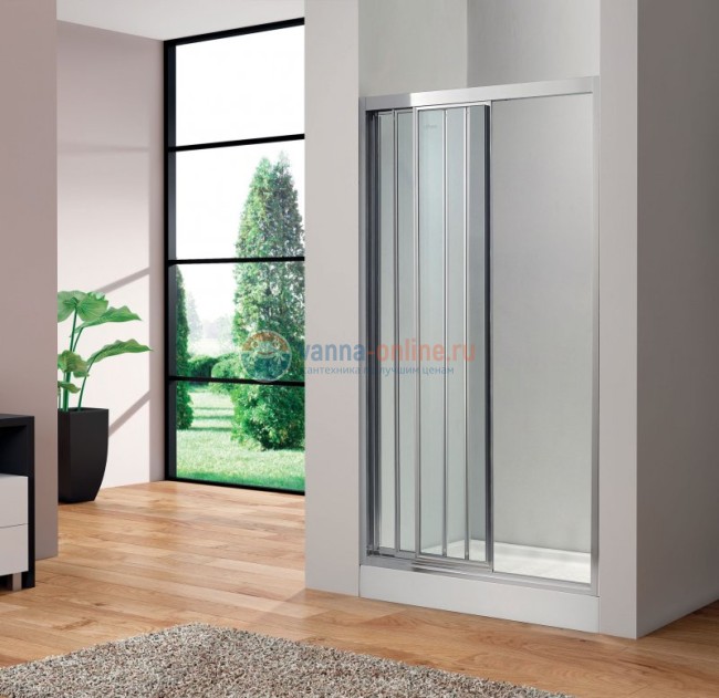 Душевая дверь в нишу Cezares FAMILY-B-BF-3-150-C-Cr, 150 см, стекло прозрачное, цвет профиля хром