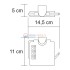Держатель туалетной бумаги WasserKraft Kammel К-8325 с крышкой