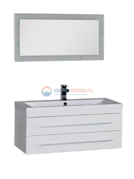 Тумба c раковиной Aquanet Нота 100 (005) 00171496, цвет белый Тумба c раковиной Aquanet Нота 100 (005) 00171496, цвет белый
