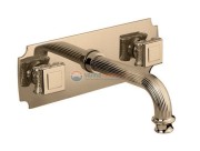 Смеситель Cezares Olimp BLS2-02-O цвет бронза, ручки квадратные металл