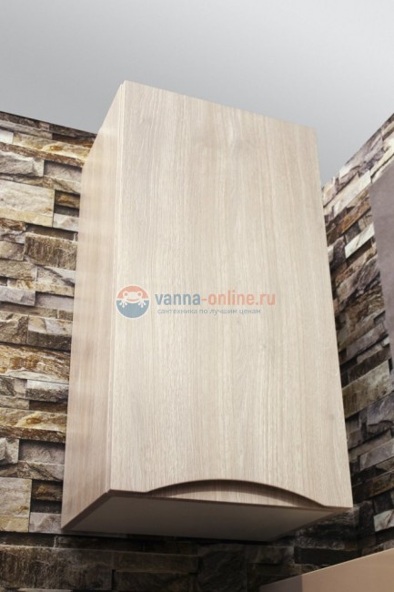 Шкаф подвесной BelBagno FLY-MARINO-750-1A-SC-RG-P-L, 40 х 30 х 75 см, Rovere Grigio/светлое дерево, левосторонний