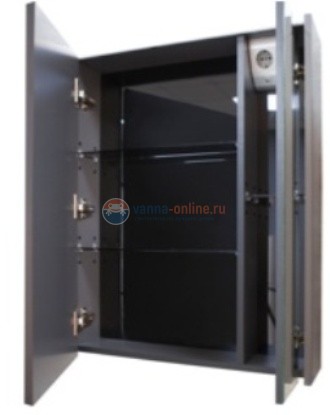 Зеркало-шкаф Roca Ronda 70 см ZRU9303008, цвет бетон, белый глянцевый