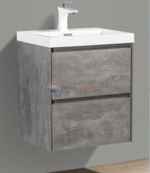Тумба под раковину BelBagno Pietra Mini PIETRA MINI-500-2C-SO-SCM 50 см, серый (Stucco Cemento)