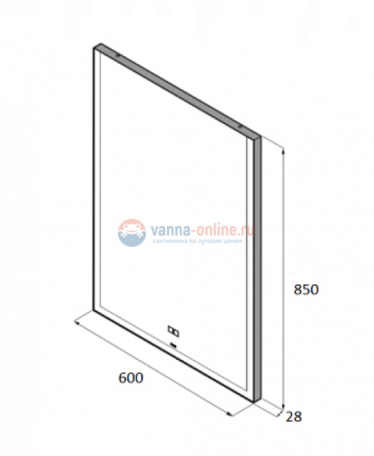 Зеркало Roca Aneto 60 812362000, с LED подсветкой, цвет белый матовый Зеркало Roca Aneto 60 812362000, с LED подсветкой, цвет белый матовый