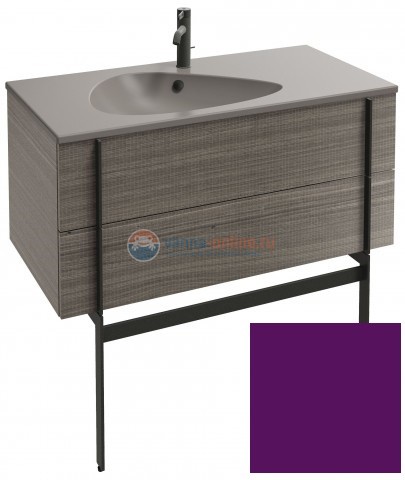 Тумба под раковину Jacob Delafon Nouvelle Vague 100 EB3032-F26, цвет - сливовый глянцевый