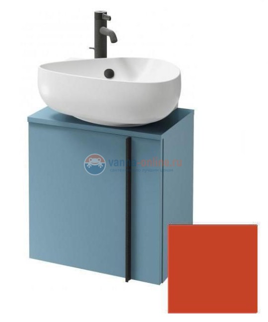 Тумба под раковину Jacob Delafon Nouvelle Vague 45см, EB3045G-M80, цвет маковый матовый, левая