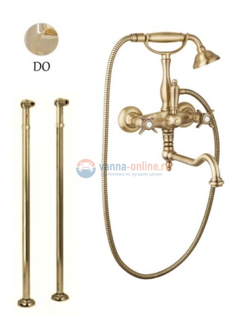 Смеситель Cezares Lord VDP2-03/24 цвет золото 24 карат Смеситель Cezares Lord VDP2-03/24 цвет золото 24 карат