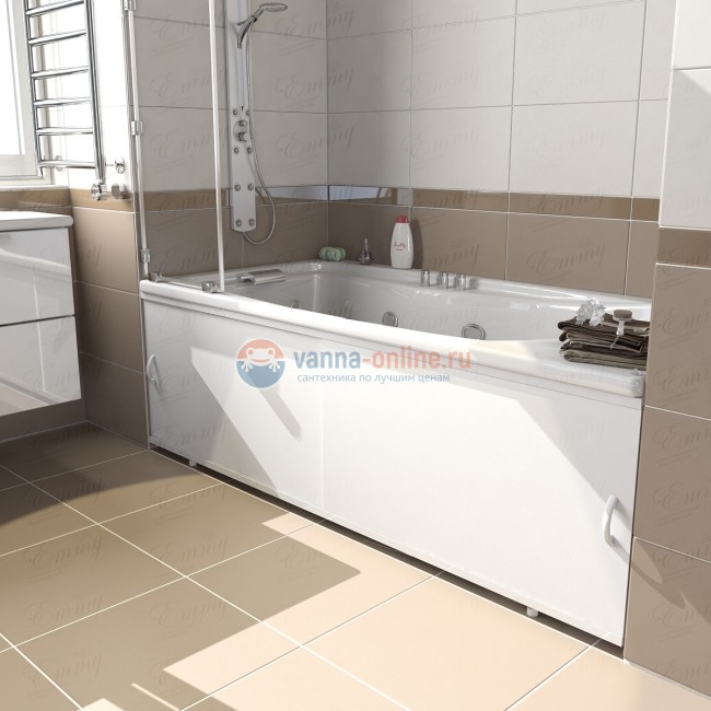 Экран под ванну Emmy Эко eco1800520bel 180 см белый