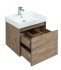 Тумба с раковиной Aquanet Nova Lite 60, 1 + 1 ящик в ящике, дуб рустикальный