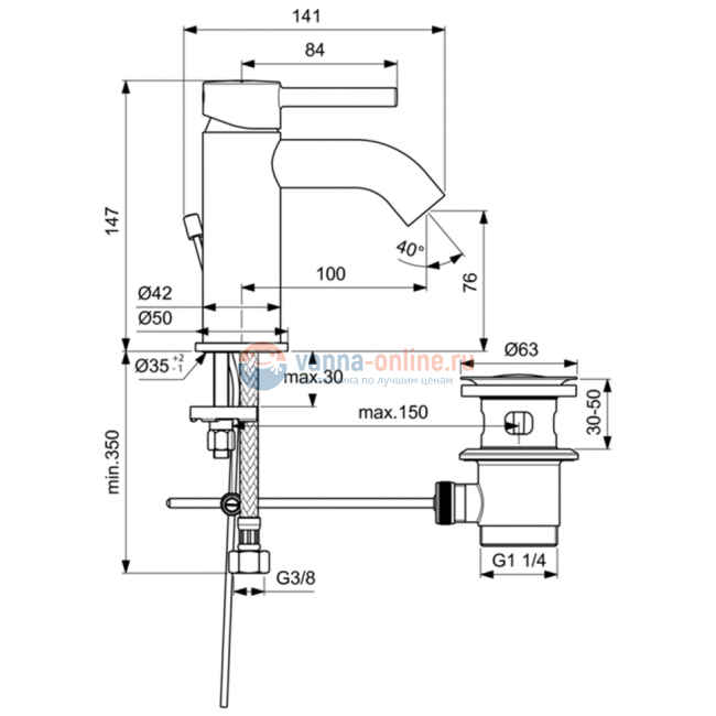 Смеситель для раковины Ideal Standard BC203U4