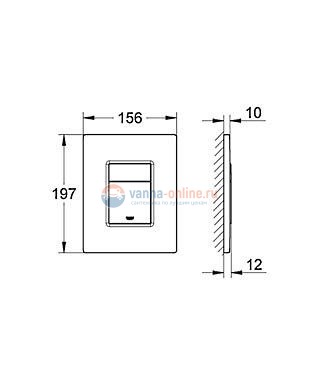 Накладная панель Grohe Skate Cosmopolitan 38732 000, хром