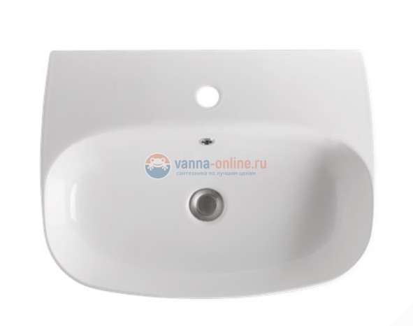 Раковина накладная Kerasan Nolita 534101*1, 60 х 45 см, цвет белый глянцевый